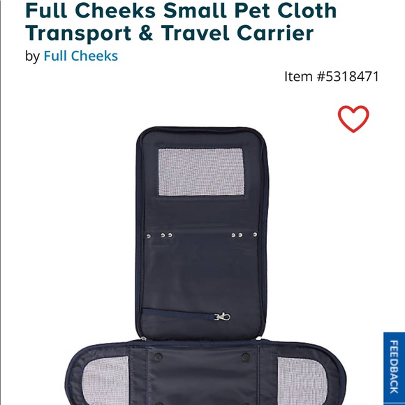 petSmart Small Pets Full Cheeks Small Pet Cloth Transport Travel